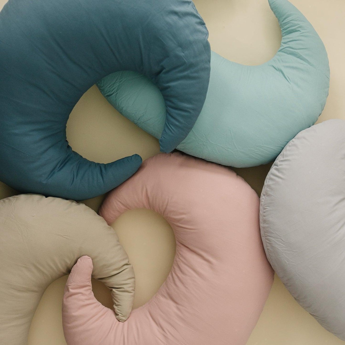 Nursing Pillow Covers in Every Color #color_blush #color_fawn #color_stone #color_bluejay #color_eucalyptus