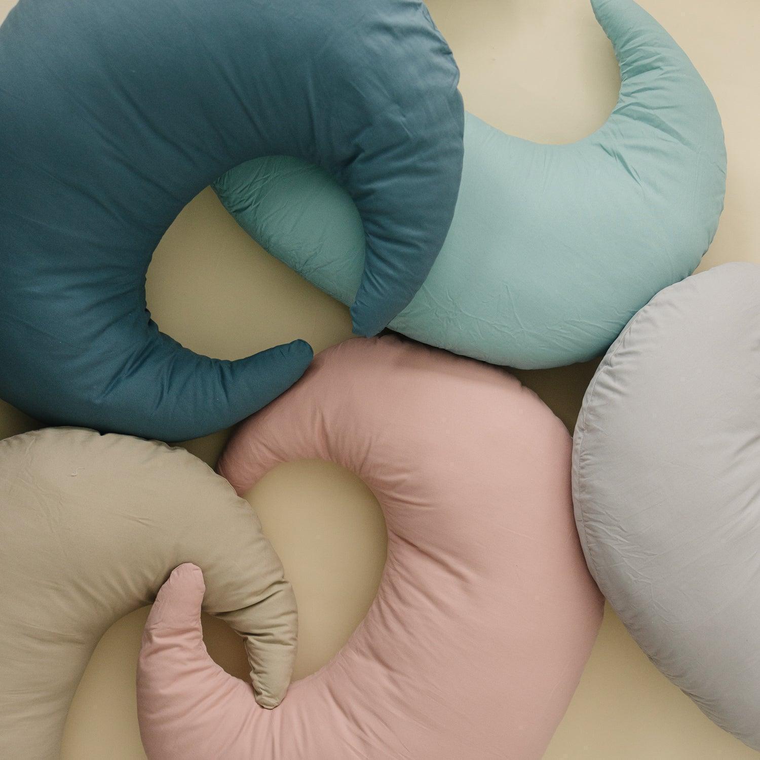 Nursing Pillow Covers in Every Color #color_blush #color_fawn #color_stone #color_bluejay #color_eucalyptus