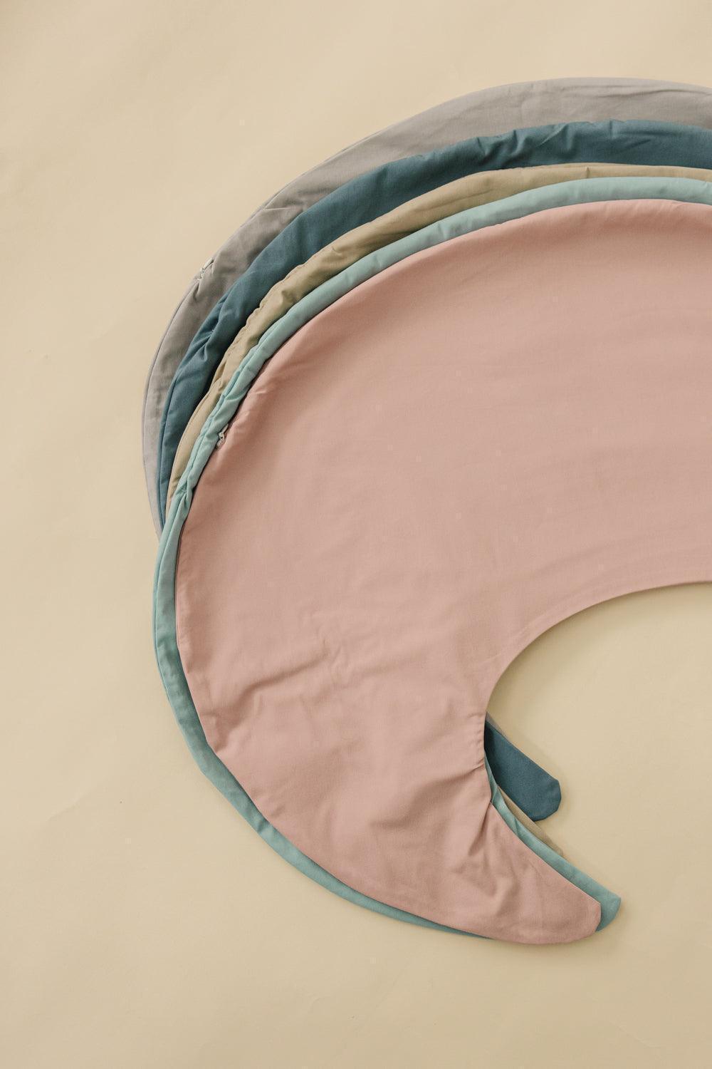 Nursing Pillow Covers in Every Color #color_blush #color_fawn #color_stone #color_bluejay #color_eucalyptus