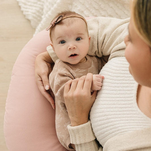 Crescent Nursing Pillow #color_blush
