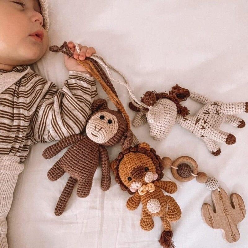 Baby Gym with Crochet Toys Baby Play Gym Jabaloo #toys_savanna