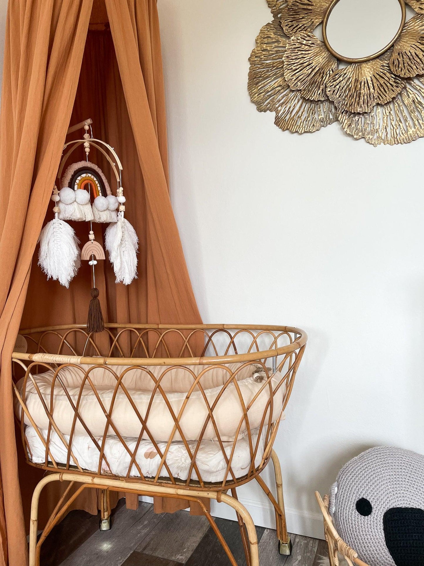 Handmade Vintage Nursery Mobile | Fairytale Rainbow Jabaloo
