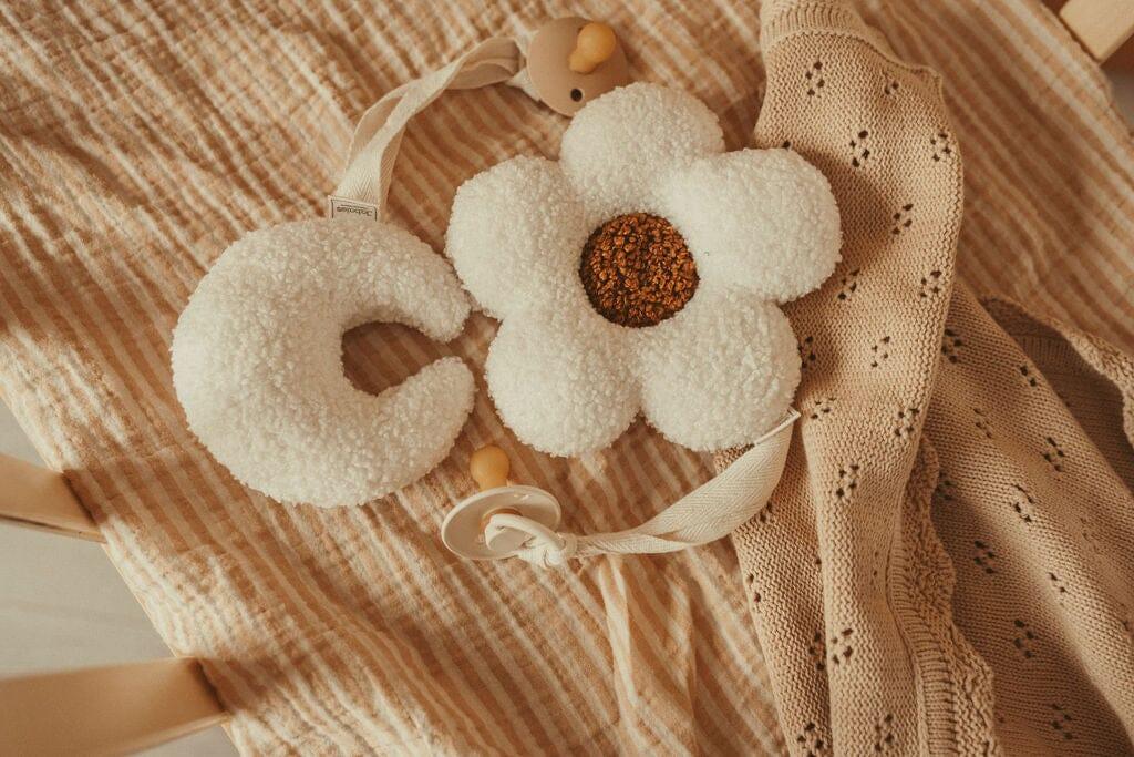 Teddy Pacifier Clip and Comforter toys Jabaloo