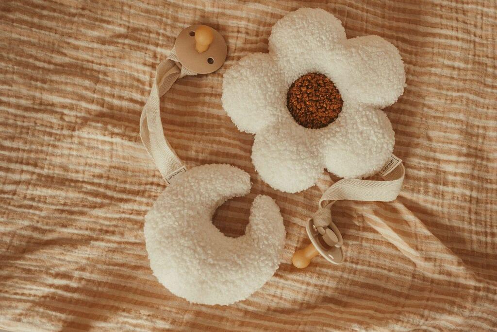 Teddy Pacifier Clip and Comforter toys Jabaloo
