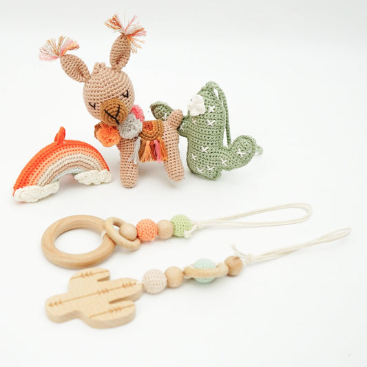 Handmade Crochet Toys for Gym | Boho Desert toys Jabaloo