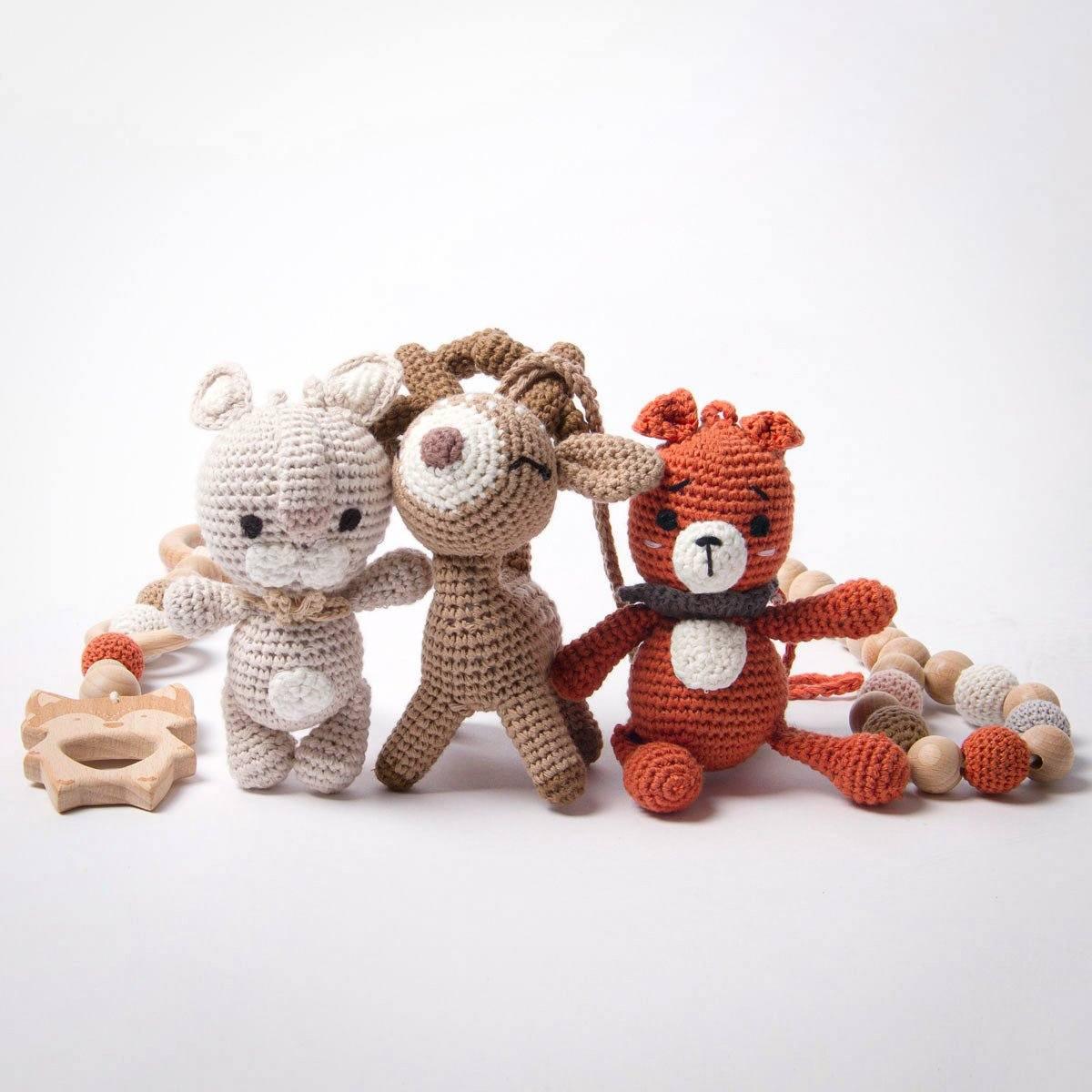 Handmade Crochet Toys for Gym | Forest Family toys Jabaloo