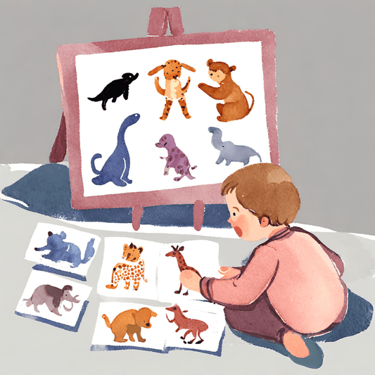 Introducing the Montessori Animal Match Game to Your Toddler