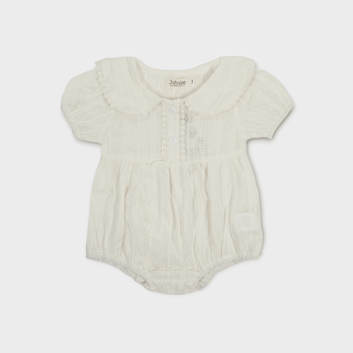 Megan Romper Jabaloo White 0-6 Months 