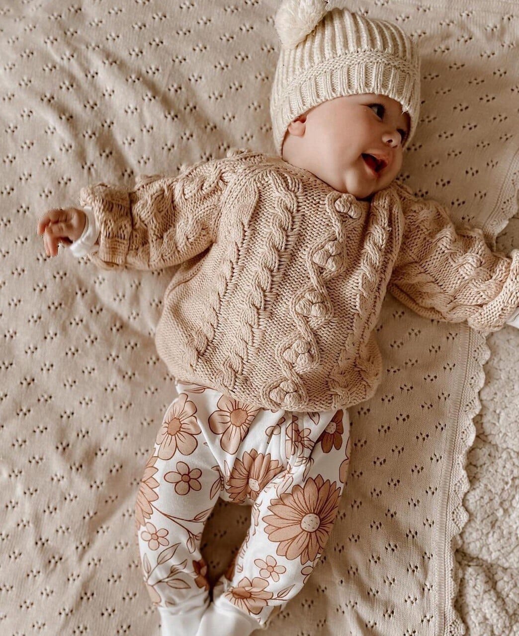Ultra Soft Cotton Knitted Baby Blanket sleep Jabaloo 