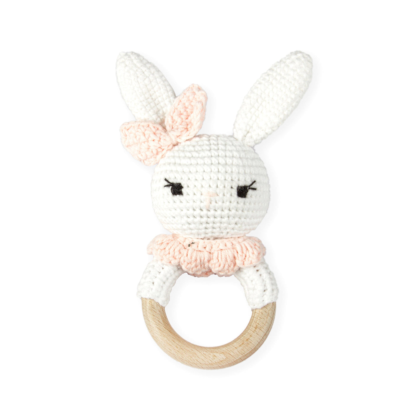 Handmade Bunny Crochet Rattle toys Jabaloo 