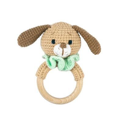 Handmade Dog Crochet Rattle toys Jabaloo 