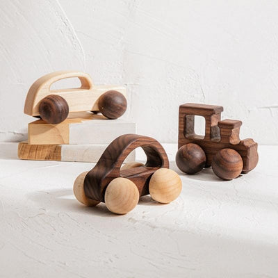 Natural Wooden Cars toys Jabaloo 