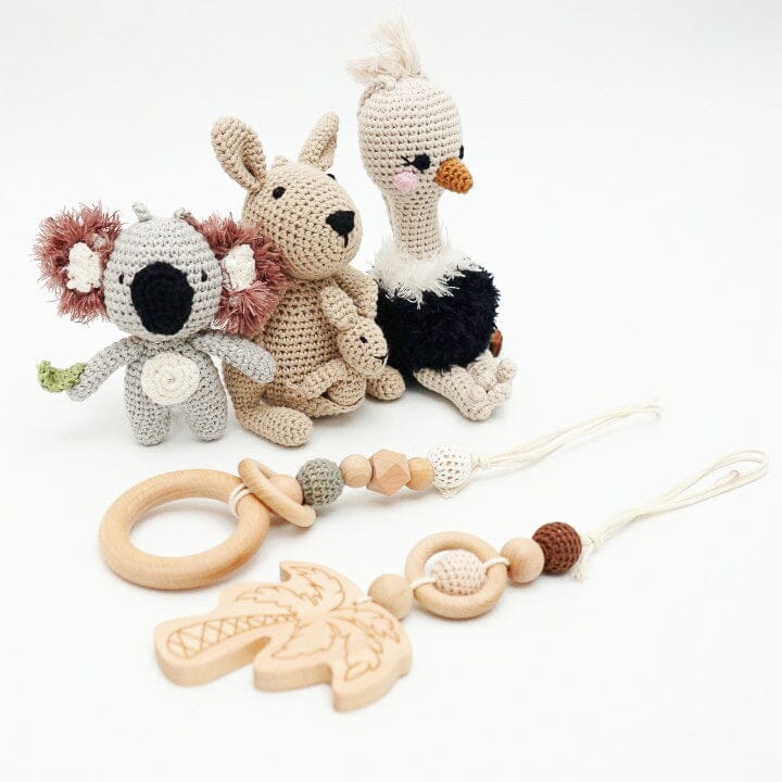Baby Gym with Crochet Toys Baby Play Gym Jabaloo #toys_australian-friends