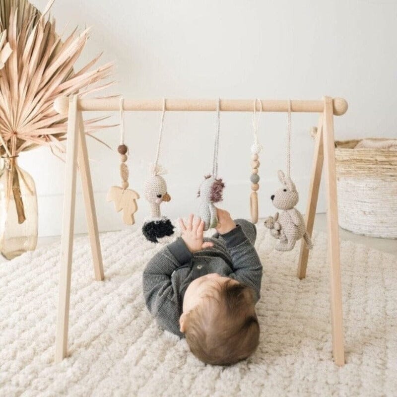 Baby Gym with Crochet Toys Baby Play Gym | Jabaloo #toys_australia
