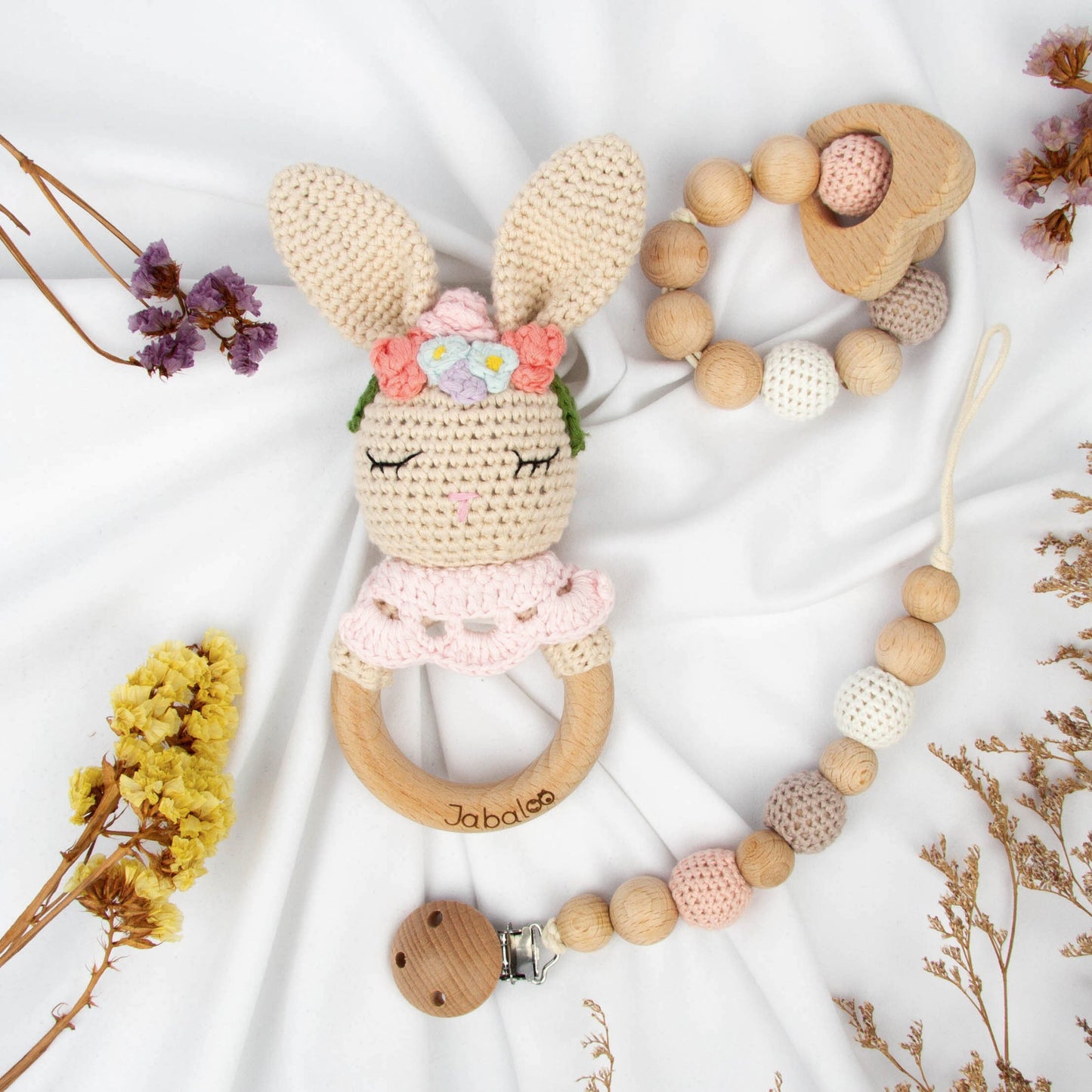 Sleeping Bunny Crochet Set toys Jabaloo