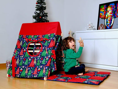 Christmas Play Tent & Play Mat for Climbing Triangle | Engaging Play Environment