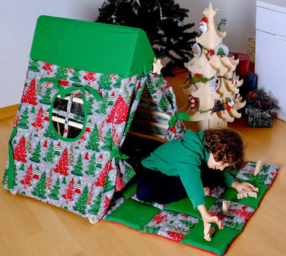 Christmas Play Tent & Play Mat for Climbing Triangle | Engaging Play Environment