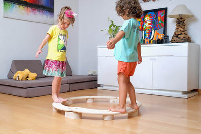 Montessori Circular Wooden Balance Beam Set