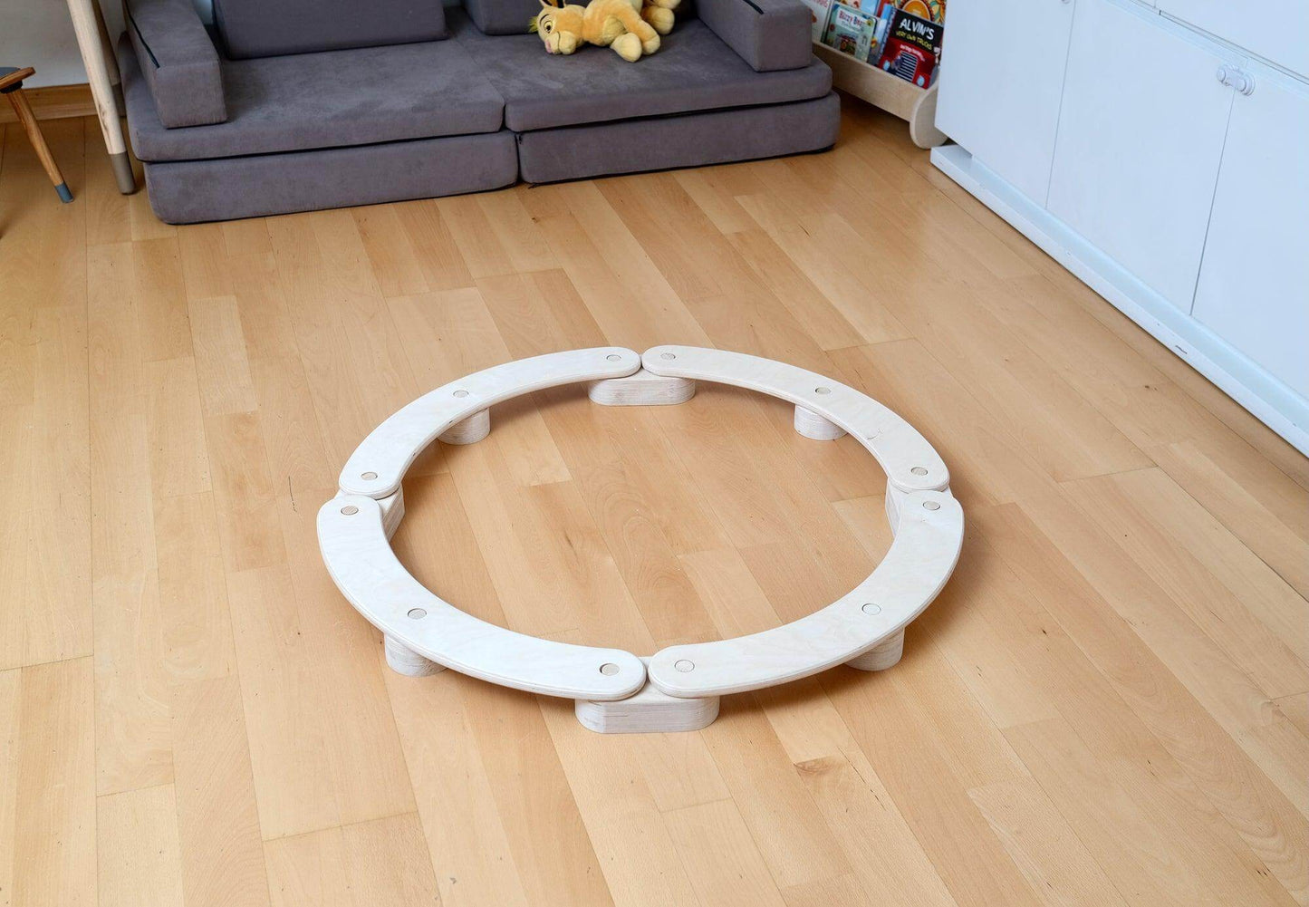 Montessori Circular Wooden Balance Beam Set