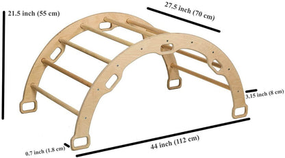 Montessori Climbing Arch Rocker and Space Cushion