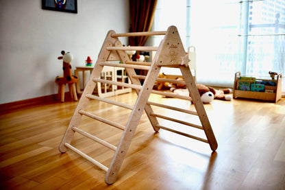 Montessori Foldable Climbing Triangle with 2 Ramps