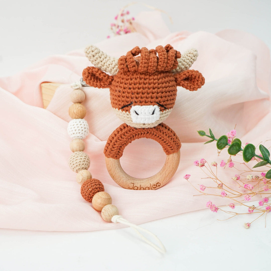 Handmade Bull Crochet Set toys Jabaloo