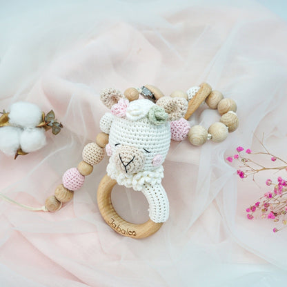 Handmade Flower Lama Crochet Set toys Jabaloo