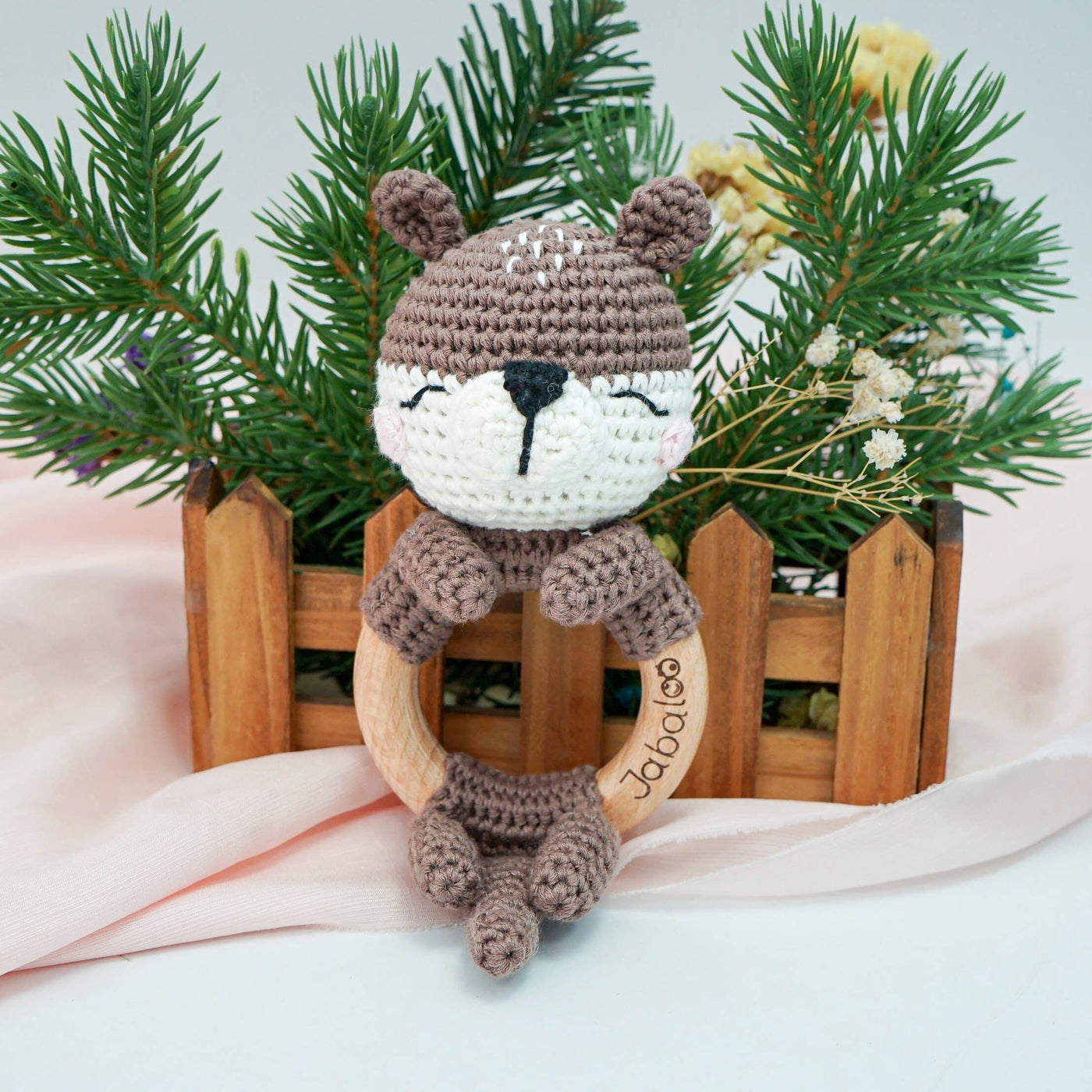 Handmade Otter Crochet Rattle