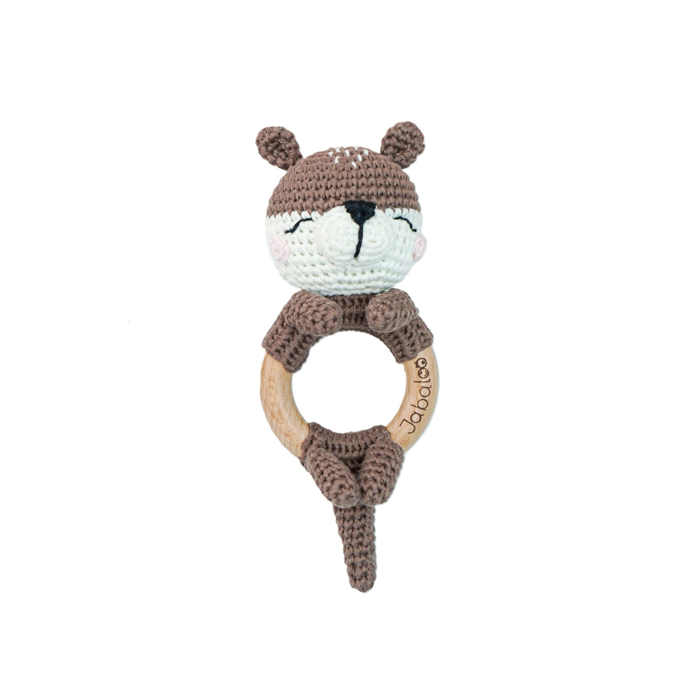 Handmade Otter Crochet Rattle toys Jabaloo