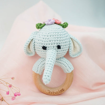 Handmade Flower Elephant Crochet Set toys Jabaloo 