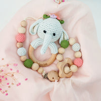 Handmade Flower Elephant Crochet Set toys Jabaloo 