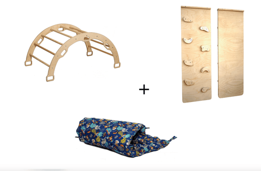 Montessori Arch Rocker with Ramp and Pillow