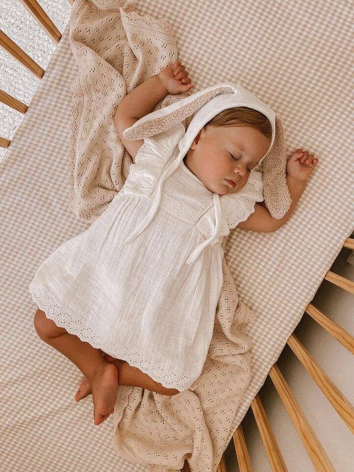 Ultra Soft Cotton Knitted Baby Blanket sleep Jabaloo 
