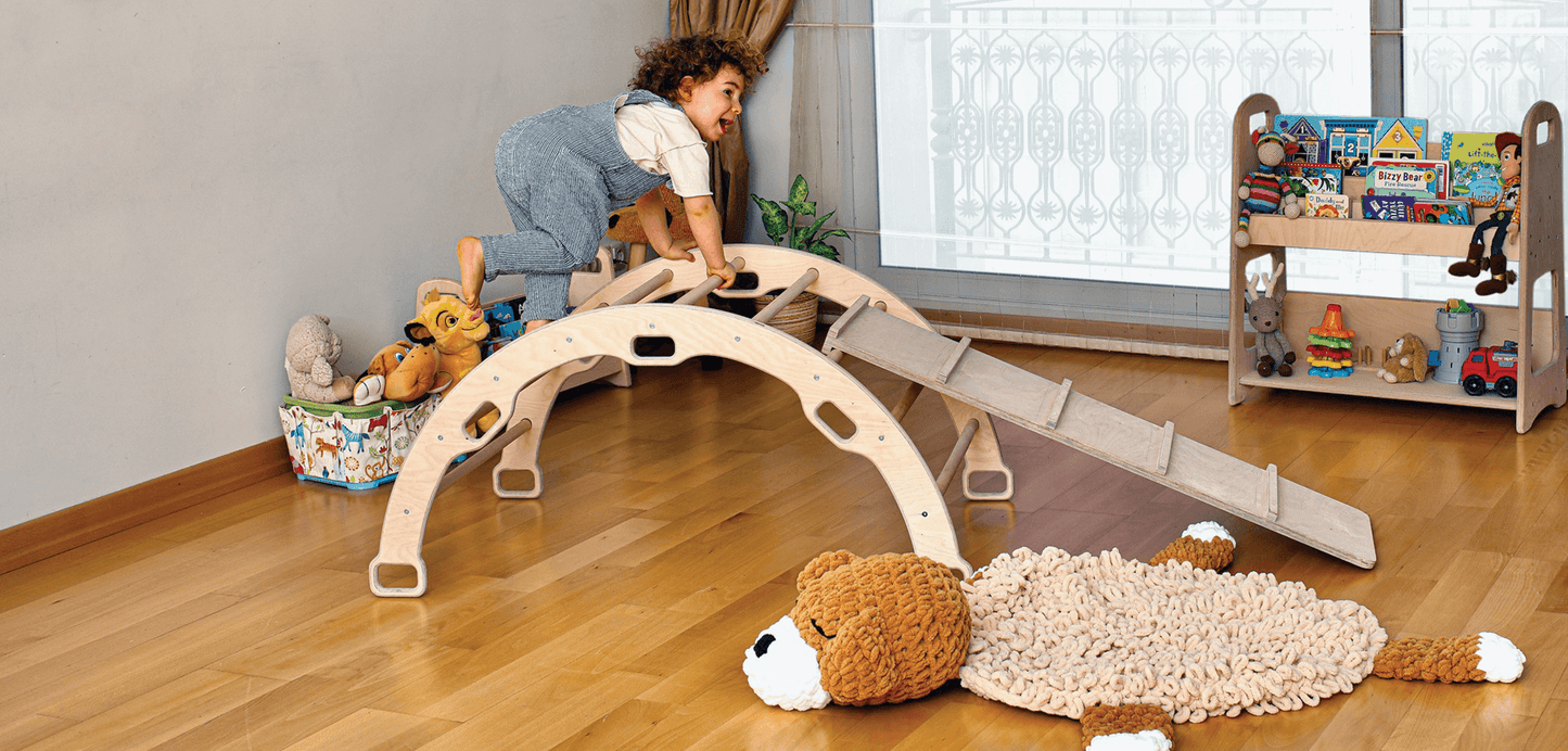 Climbing Arch/Rocker with 2 Ramps | Best Montessori Toys for 1-Year-Olds