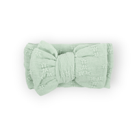 Summer Embroidered Lace Bow Jabaloo Mint