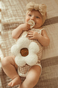 Teddy Pacifier Clip and Comforter toys Jabaloo