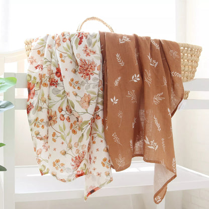 Ultra Soft Organic Swaddle Blanket | Stems sleep Jabaloo
