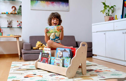 Montessori Wooden Bookshelf - Small Size