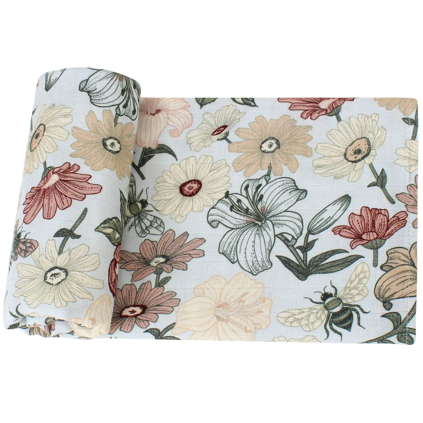 Ultra Soft Organic Swaddle Blanket | Summer Bouquet sleep Jabaloo 