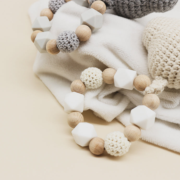 Handmade Crochet Cloud Teether toys Jabaloo 
