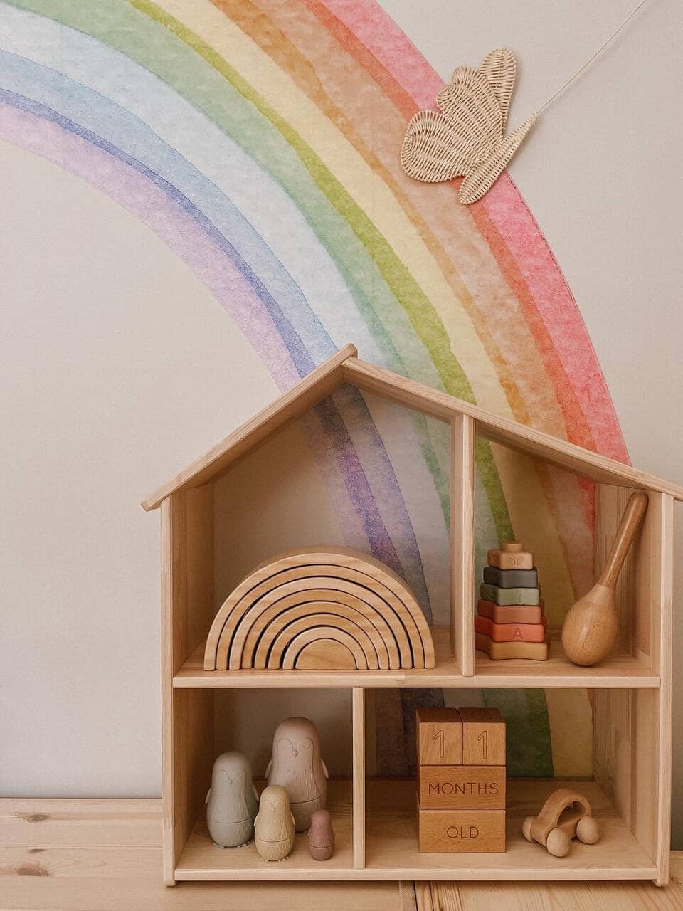 Pastel Rainbow Silicone Stacking Toy toys Jabaloo 
