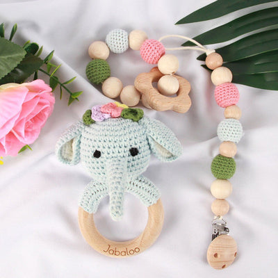 Handmade Elephant Crochet Set toys Jabaloo 