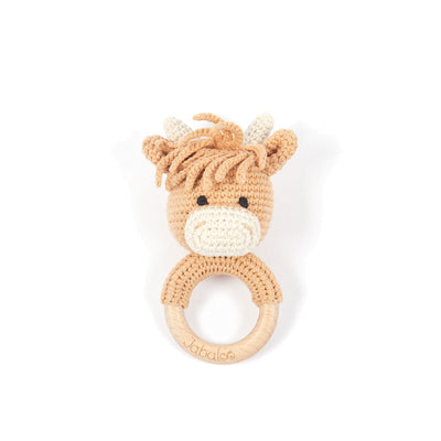 Handmade Bull Crochet Rattle toys Jabaloo 