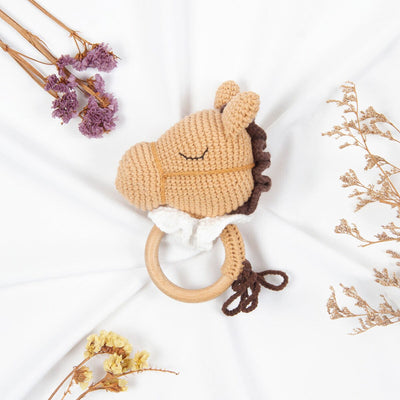 Handmade Horse Crochet Rattle toys Jabaloo 
