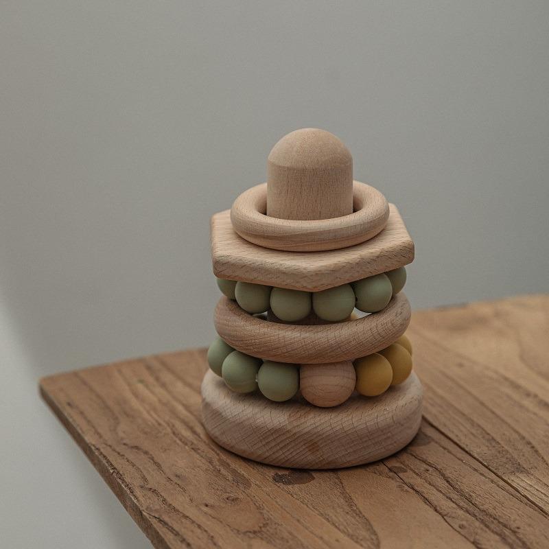 Wooden Ring Stacking Toy toys Jabaloo 